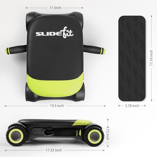 Ab Roller Board with 4 Wheels and Knee Pad H6615