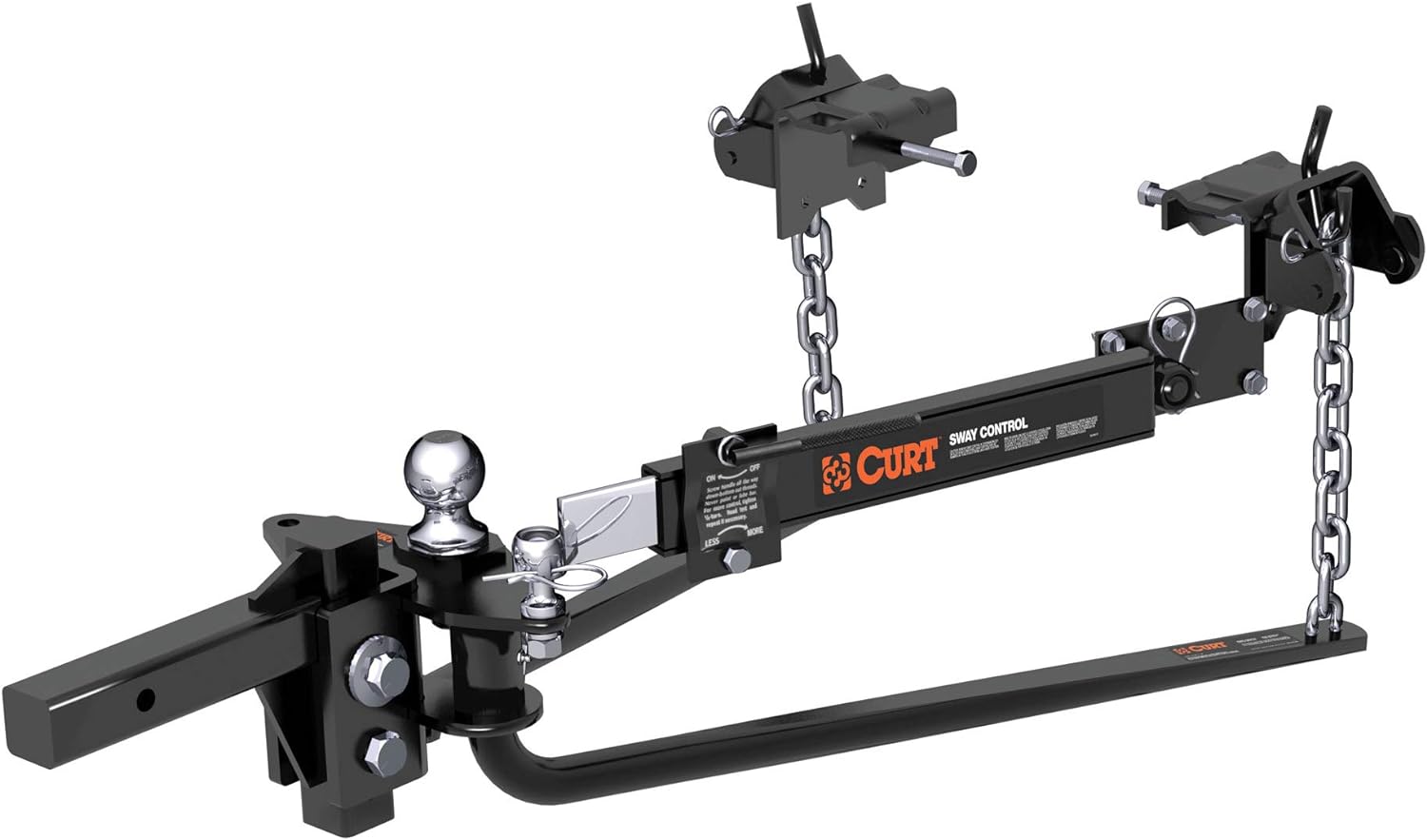 Black Round Bar Weight Distribution Hitch, 2-in Shank, 2-5/16-Inch Ball N66853