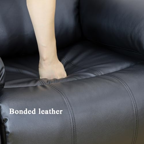 Brown Bonded Leather Recliner Sofa Set B140