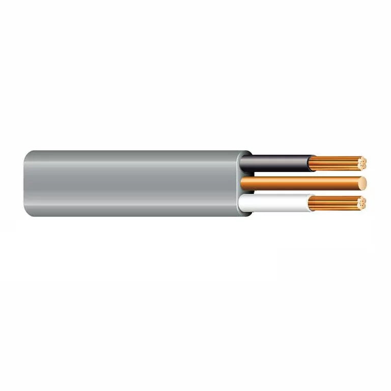 100' 6/2 UF-B Underground Feeder Cable With Ground Gray 600V O816