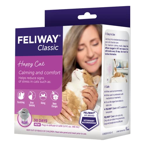 30 Day Starter Kit (48 mL) Cat Calming Pheromone Diffuser X898634