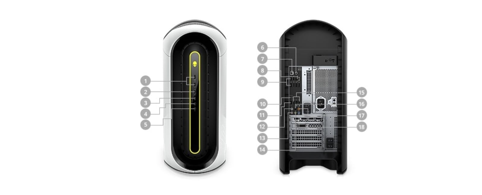 Restored Alienware Aurora R10 Gaming Desktop Core Ryzen 7 - 2TB HDD - 16GB RAM - RX 5600 6GB GDDR5 Z7800