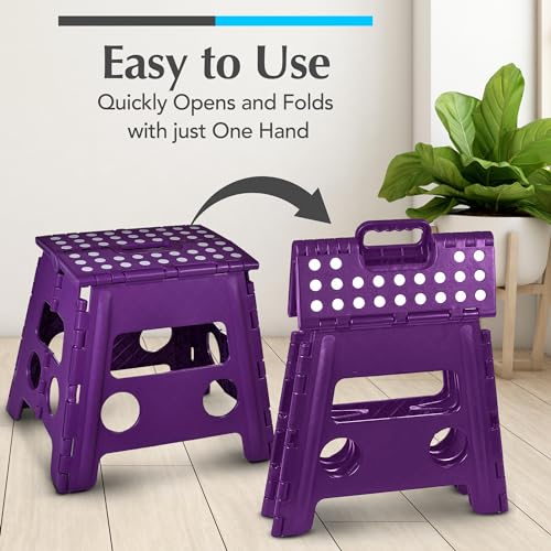 Folding Step Stool (Black) J1744