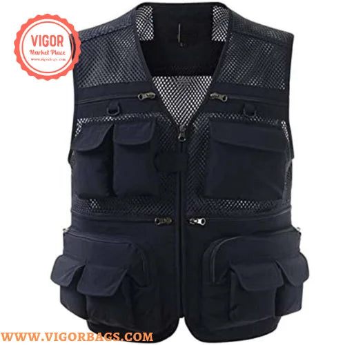 Multi Pockets Cargo Vest Jacket G62144