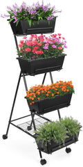4 Tier Raised Garden Bed with Wheels G194806