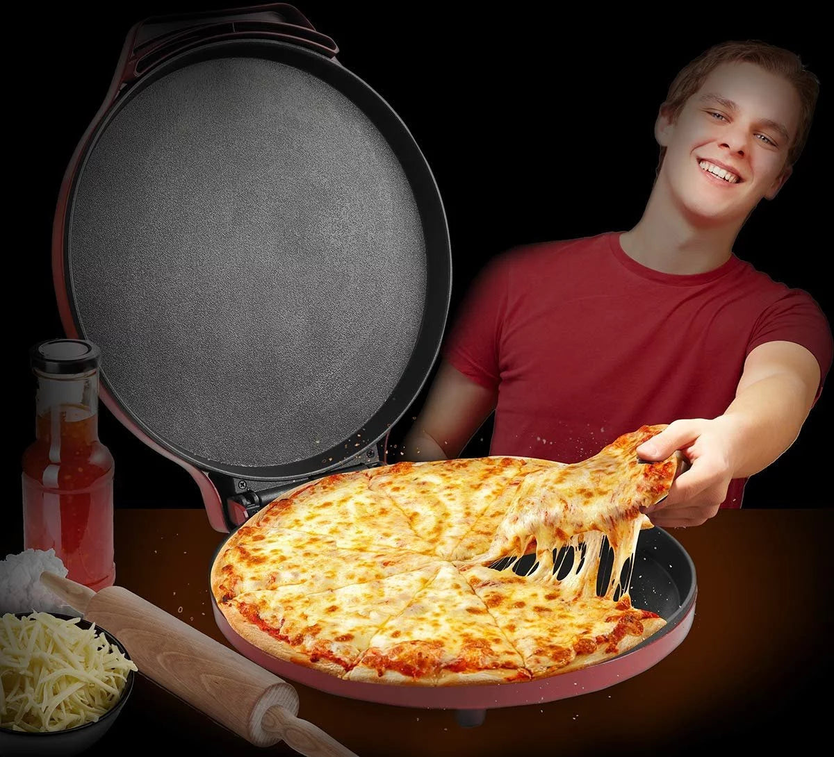 12in Red Pizza Maker W877189