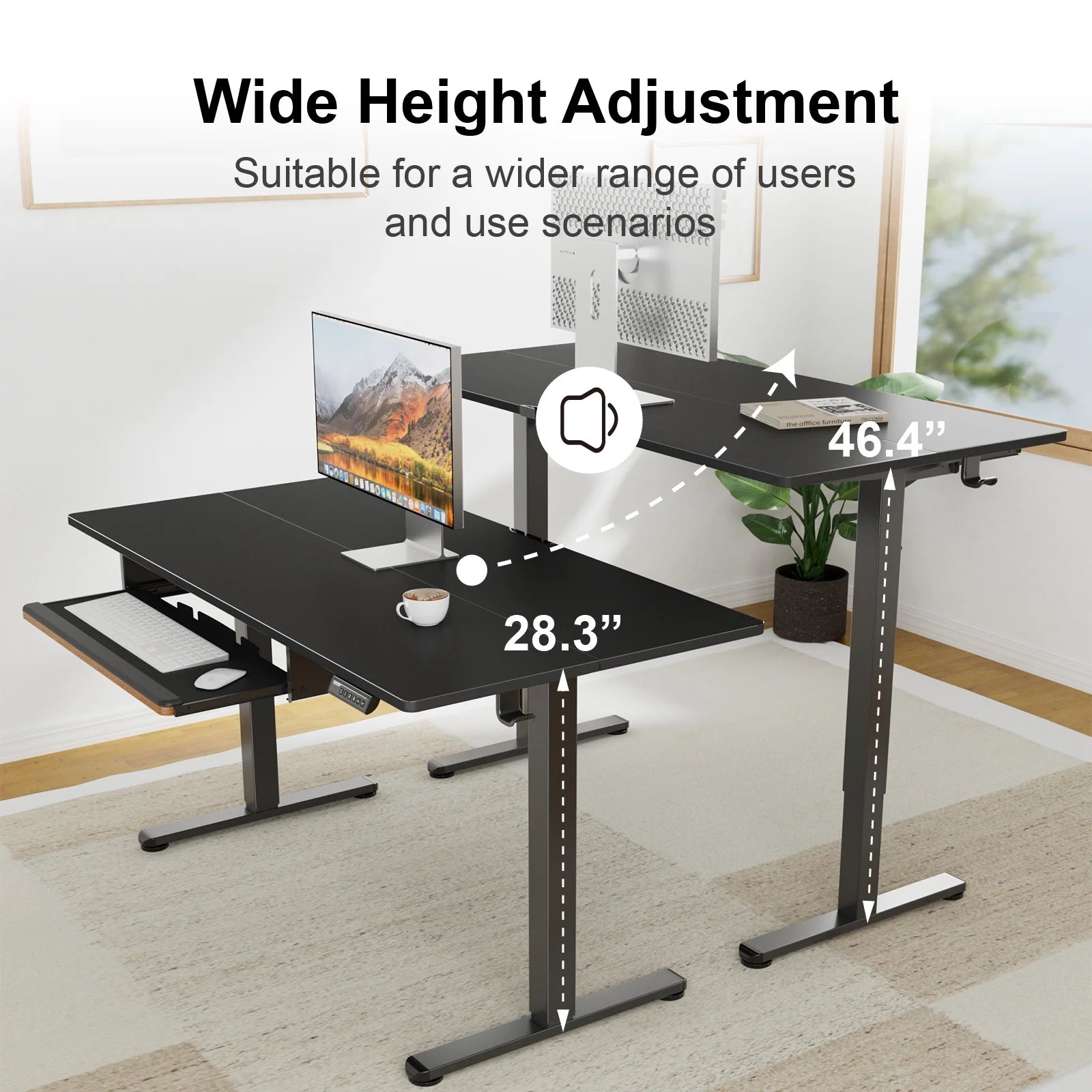 55 x 28 inches Height Adjustable Electric Standing Desk A315730