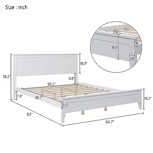 Black Wood King Size Bed Frame G439335