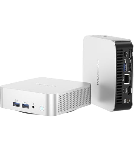 Mini PC with AMD Ryzen 7 6800H, 32GB DDR5 RAM, 1TB PCIe 4.0 NVMe SSD, Radeon 680M, Compact Aluminium Design Windows 11 Pro Desktop Computer V87466