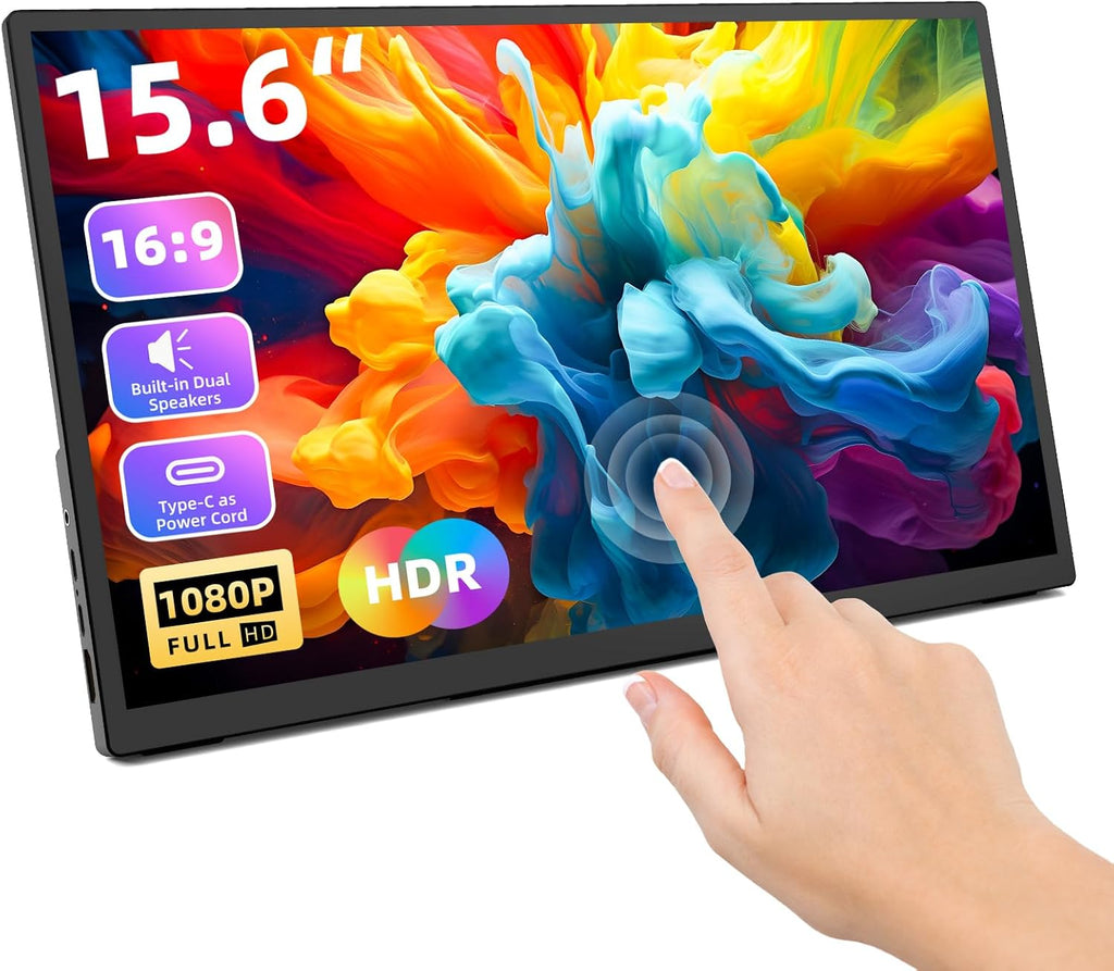15.6'' 1080P FHD IPS USB C HDMI Portable Monitor N8371