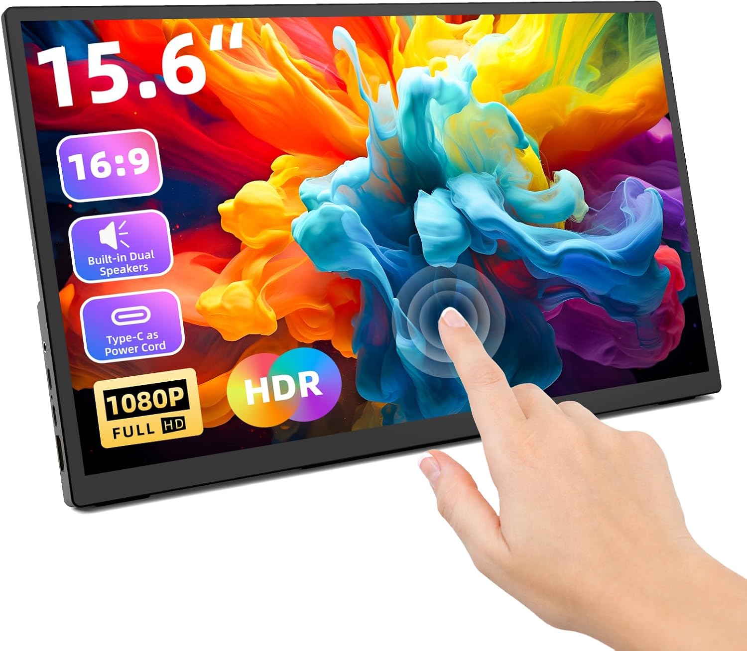 15.6'' 1080P FHD IPS USB C HDMI Portable Monitor N8371
