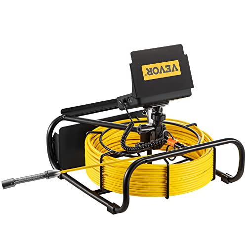 98.4 ft 4.3" Pipe Drain Inspection Camera with DVR Function and LED Lights F467132