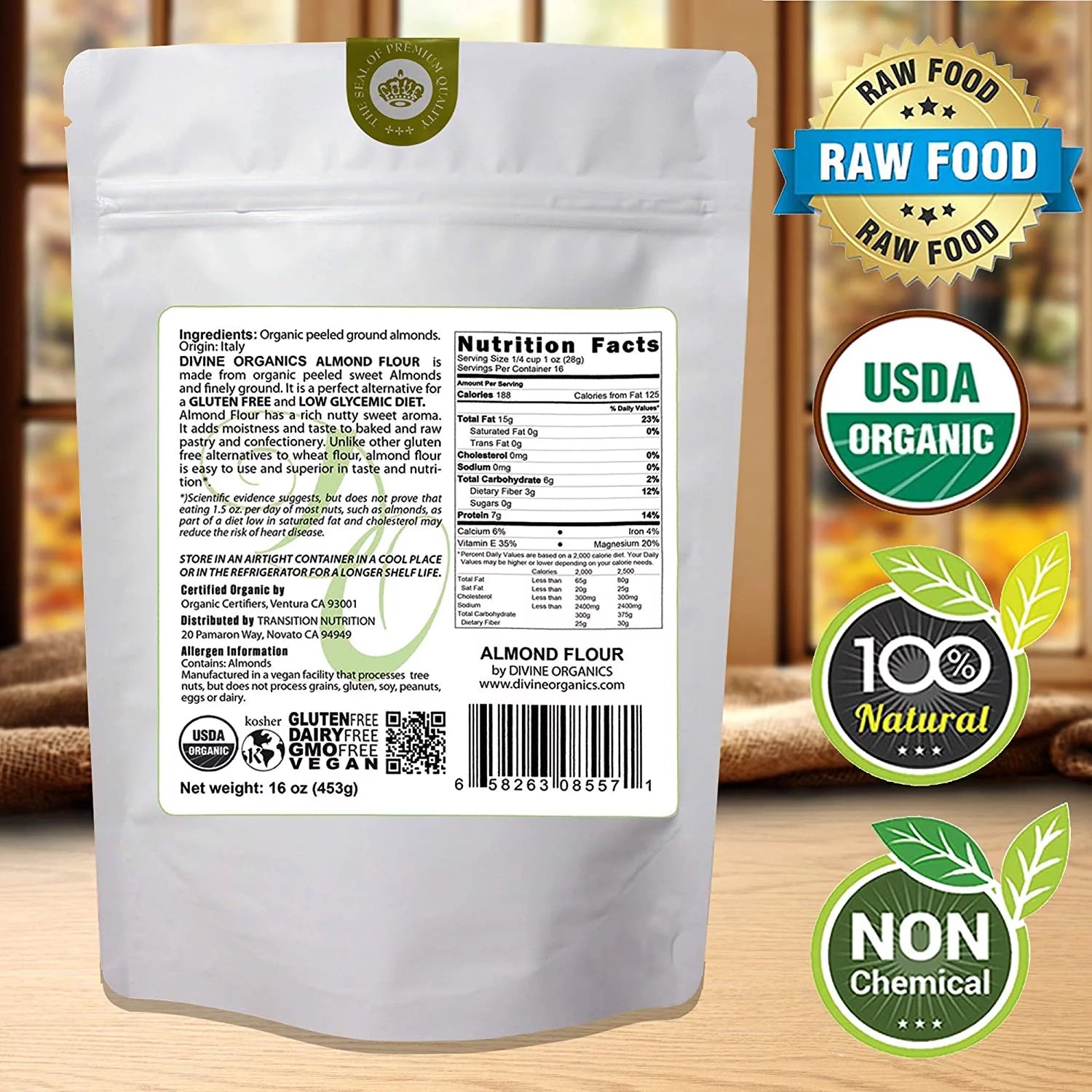 16 oz Organic Almond Flour S174