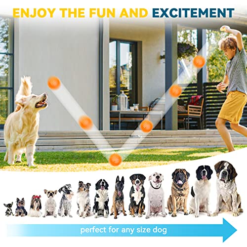 4.5'' Squeaky Dog Toy Balls, Spiky Dog Balls, Durable Puppy Chew Toys, BPA Free Non-Toxic (Purple) A5847
