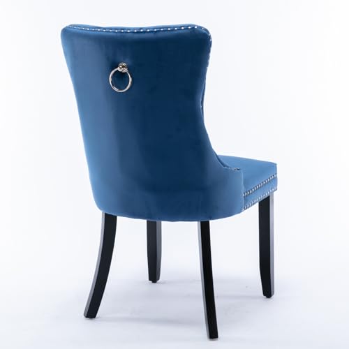 Green Velvet Dining Chairs Set of 2 Q3332