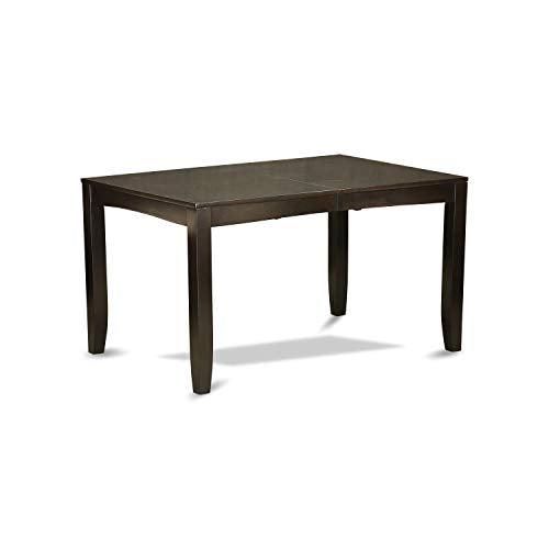 5 Piece Rectangle Wooden Table with Butterfly Leaf and 4 Linen Fabric Dining Chairs L9870