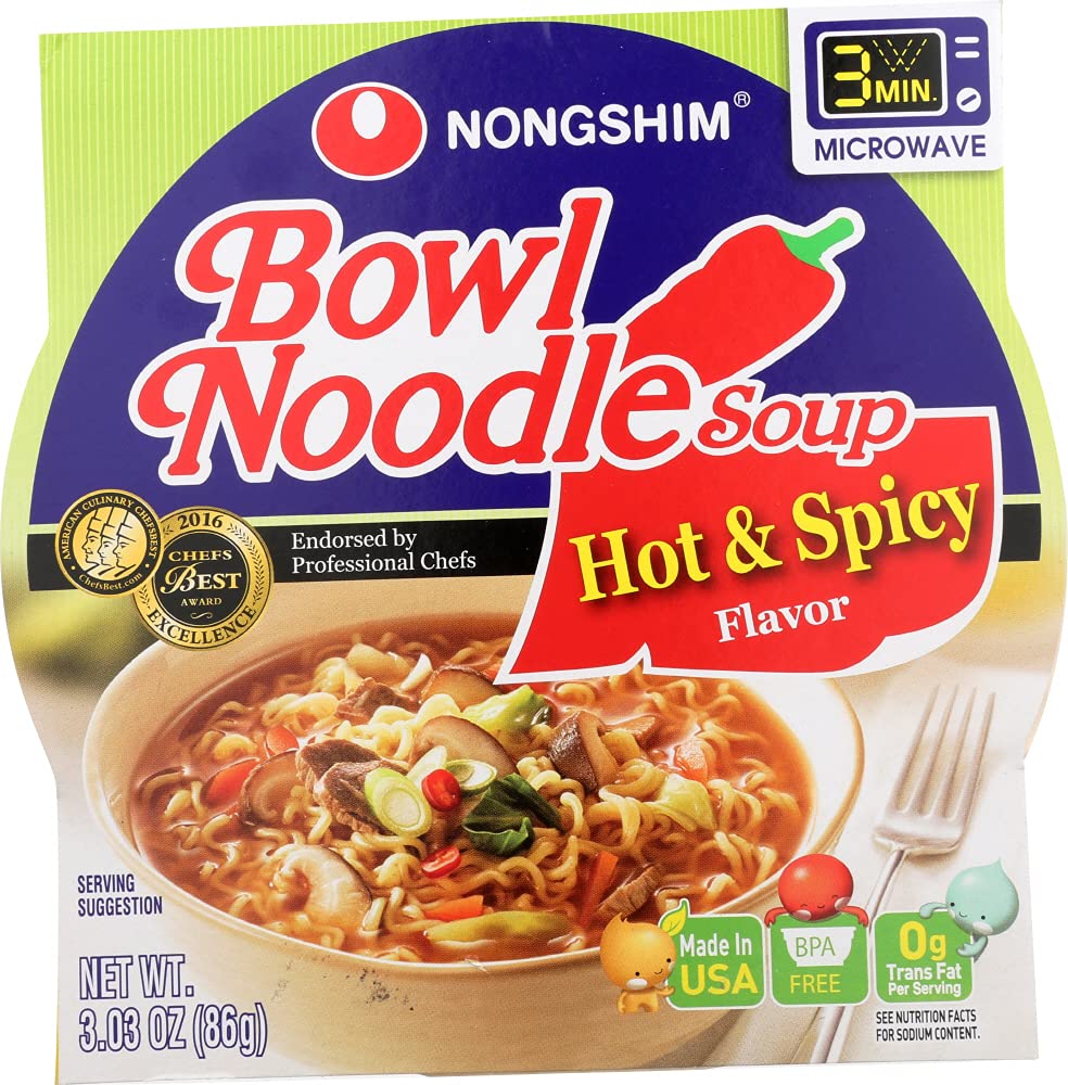Hot & Spicy Flavor Noodle Bowl, 3.03-Ounce Bowls (Pack of 2) F909