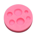 6 Cavities Macarons Shape Fondant Molds D7631