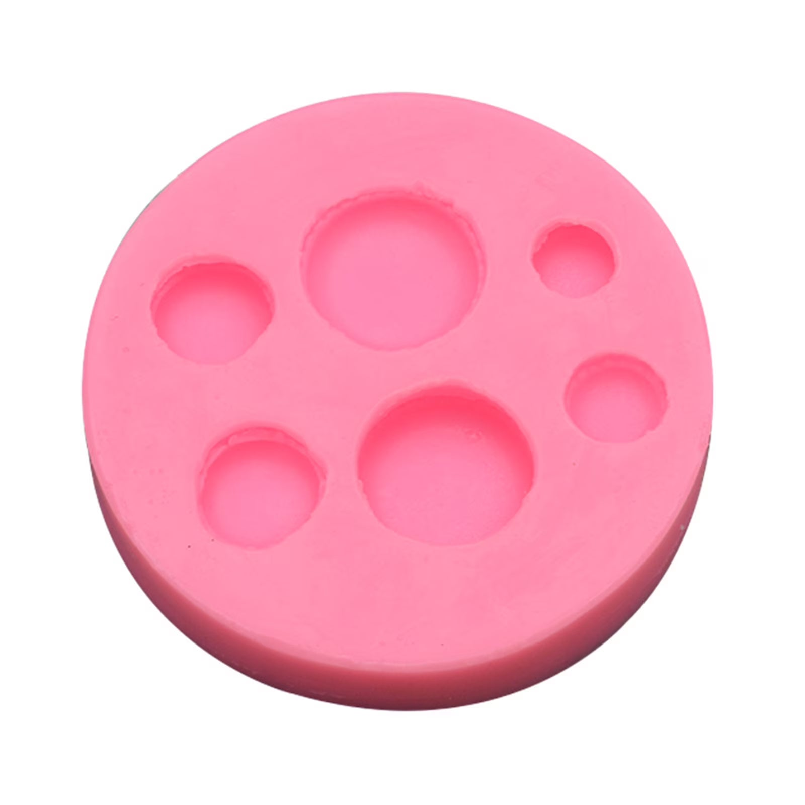 6 Cavities Macarons Shape Fondant Molds D7631