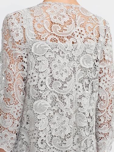 Square Neck Chiffon Jumpsuit with Lace Appliques T50050