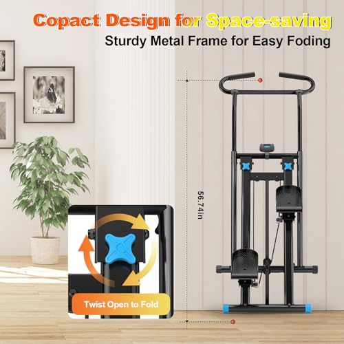 Compact Vertical Stepping Exercise Equipment with LCD Monitor V284