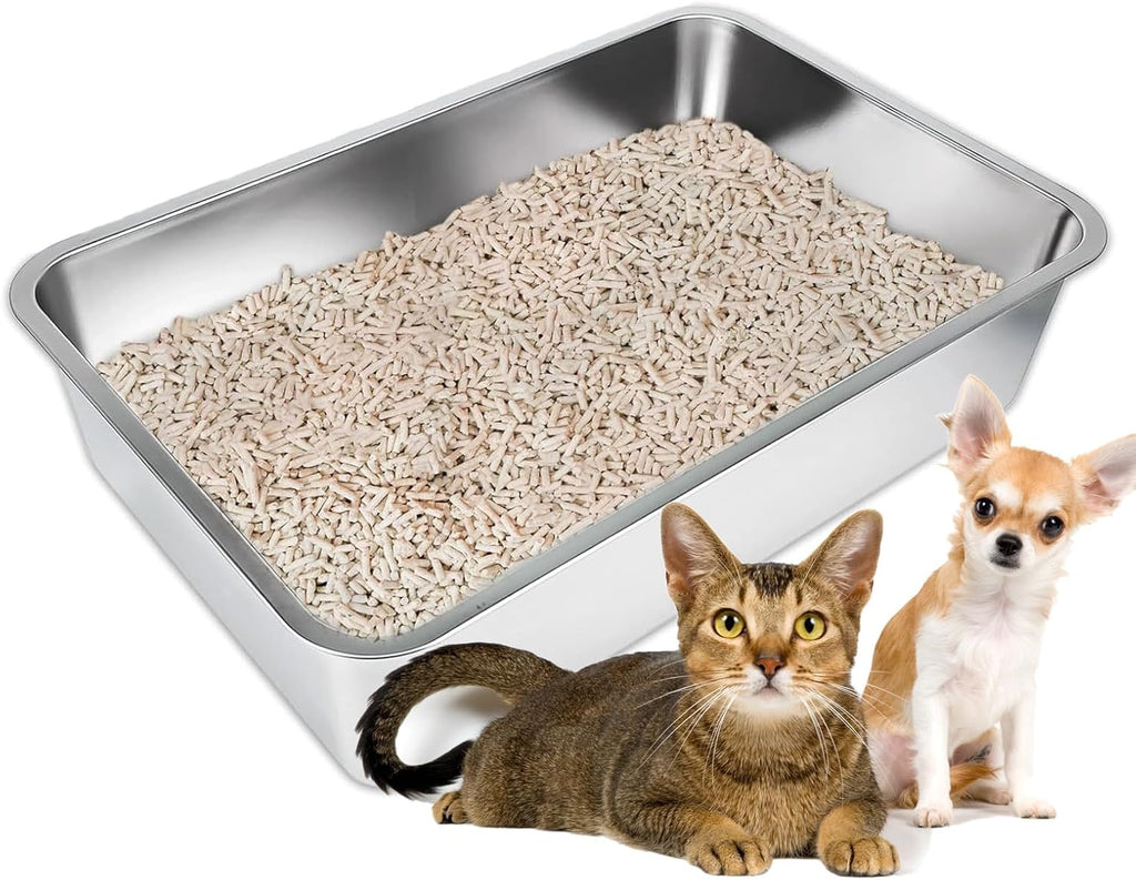 Extra Large Stainless Steel Litter Box with Smooth Surface T5283