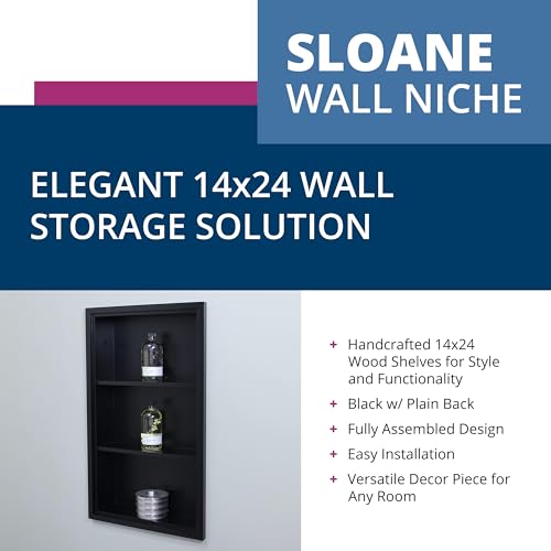 Dark Brown Recessed Wall Medicine Cabinet P380