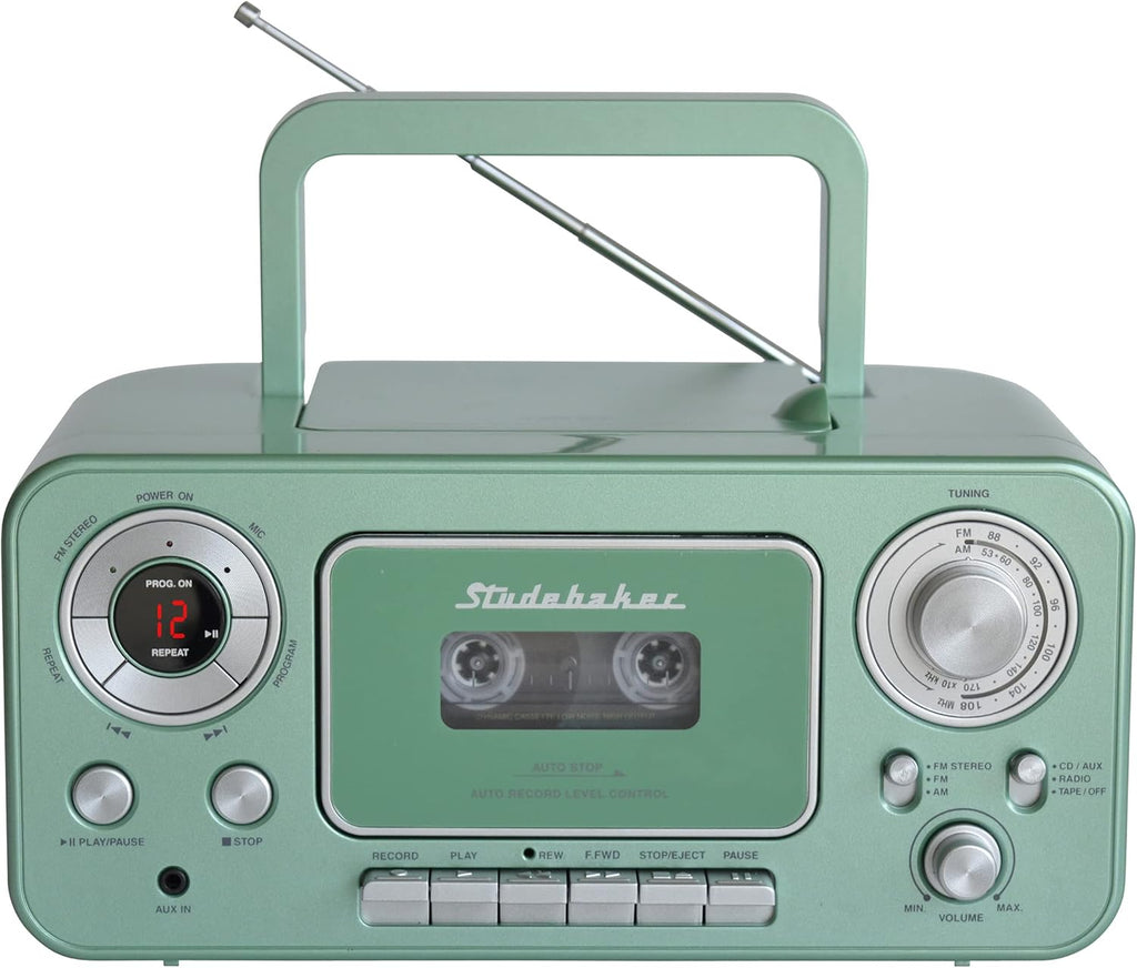 Portable Stereo CD Player with AM/FM Stereo Radio and Cassette Player G6011