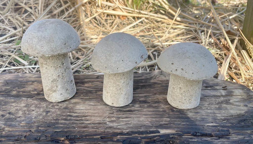 Cement Mushrooms Yard Art Garden Decor N7160