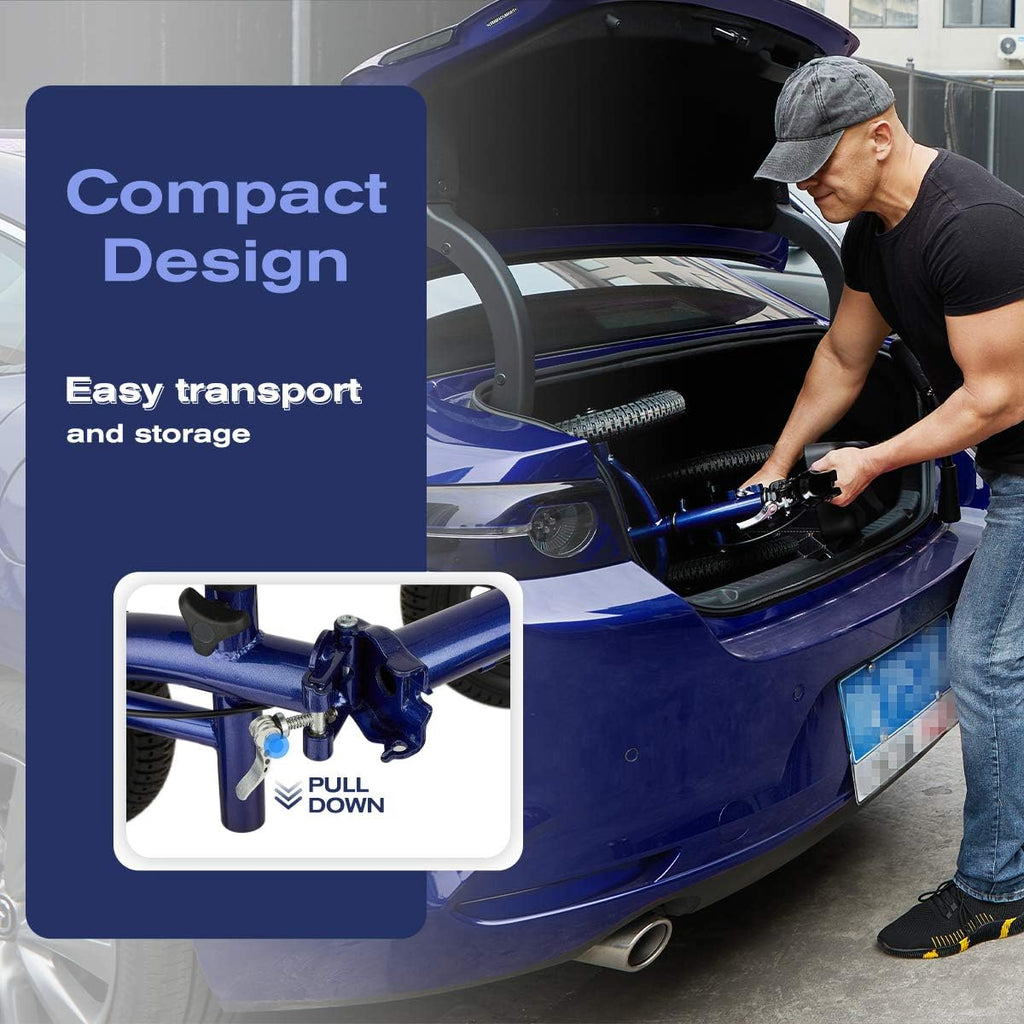 Heavy Duty Knee Walker with 12 inch Pneumatic for 500LB J6353