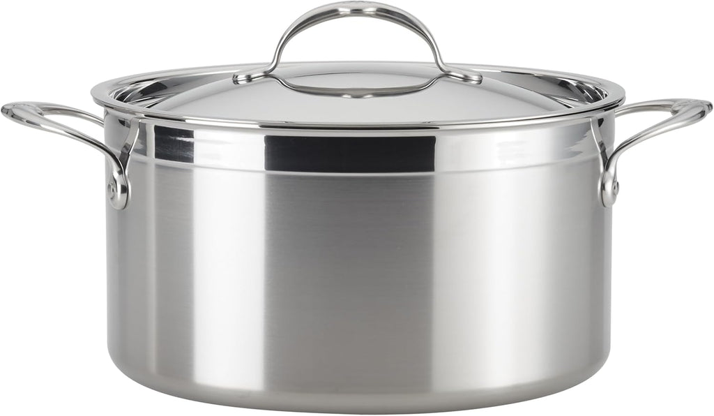 5-Piece Clad Stainless Steel Cookware Set A4300