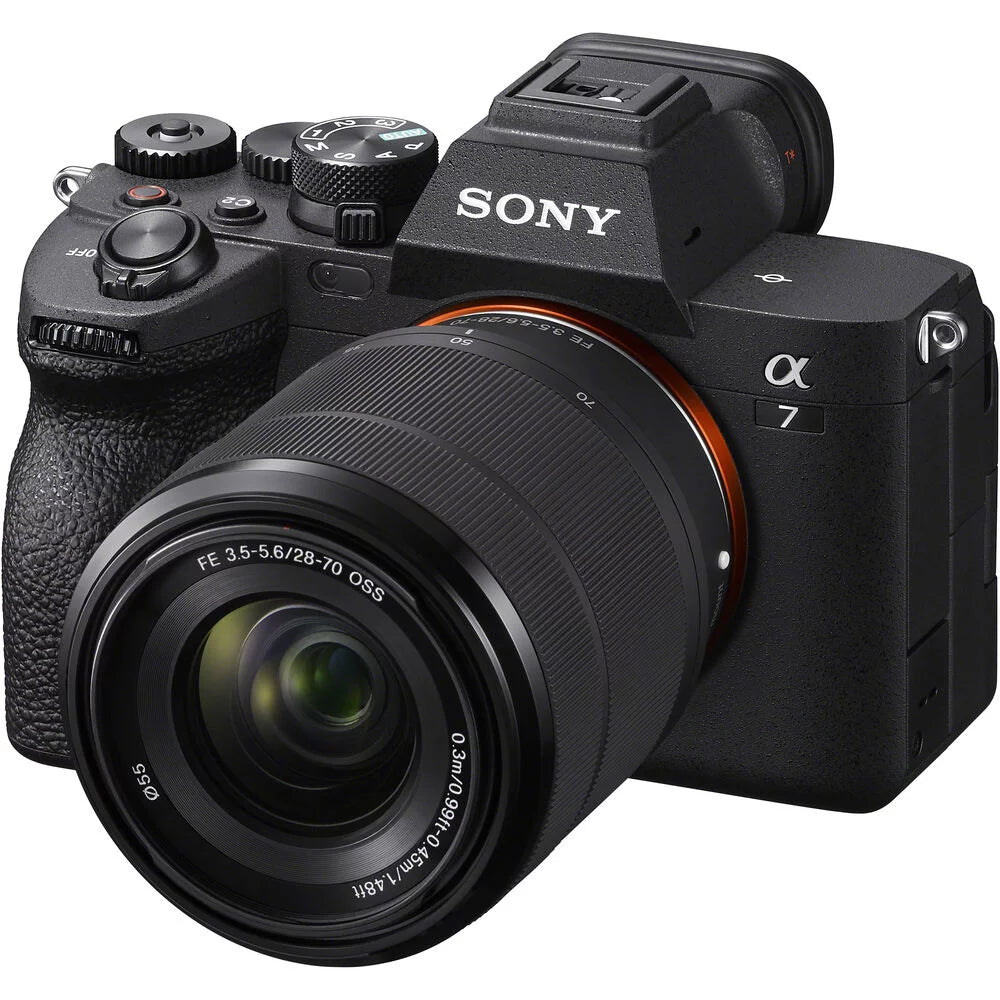 Mirrorless Digital Camera with 28-70mm Lens Bundle with 64GB Memory Card + Battery + Battery Charger + Camera Case + LCD Screen Protectors + Memory Card Reader L97911