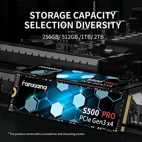 512GB NVMe SSD M.2 PCIe Gen3x4 2280 Internal Solid State Drive Y4775