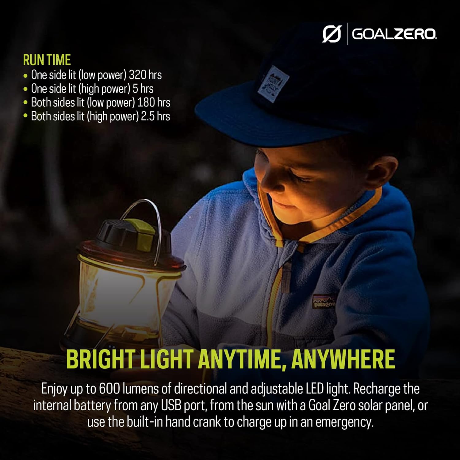 600-Lumen Solar LED Camping Lantern U7232