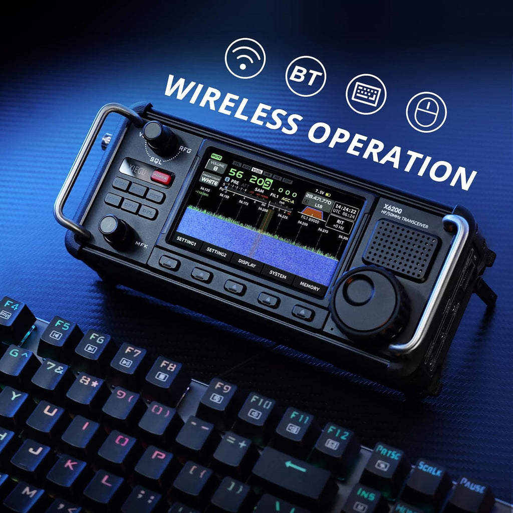 Portable HF Radio Transceiver with 4" LCD Screen J41169