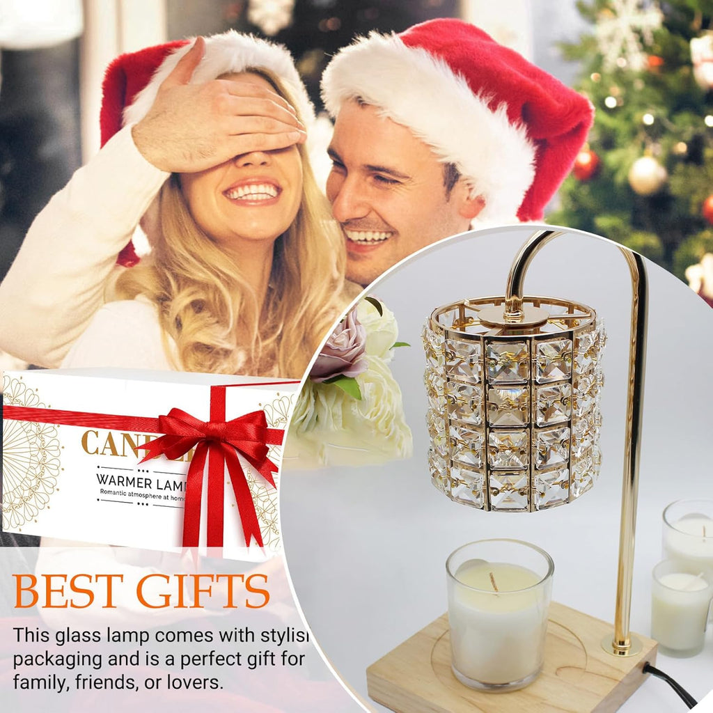 Amber Dimmable Electric Candle Warmer Lamp with Timer N66053
