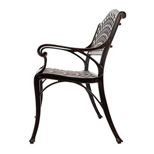 Antique Bronze Cast Aluminum Patio Bench Q331452