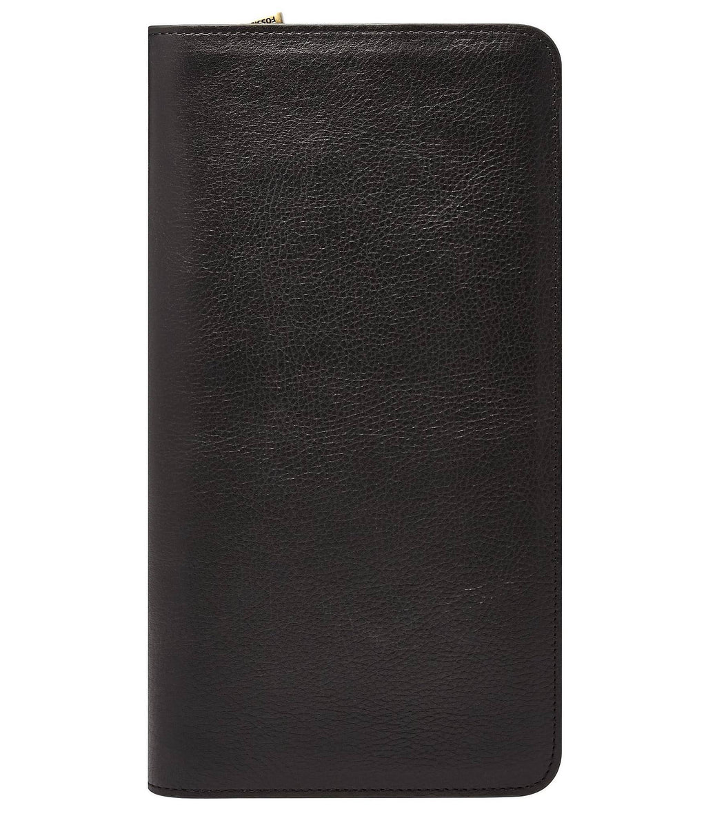 Black Leather Passport Case T107145