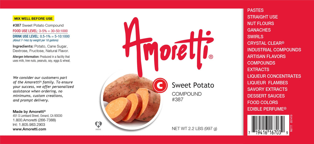 Sweet Potato Compound 8 oz Natural Flavors D50786