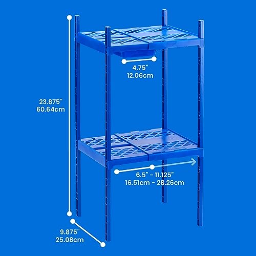 Black Double Locker Shelf O633