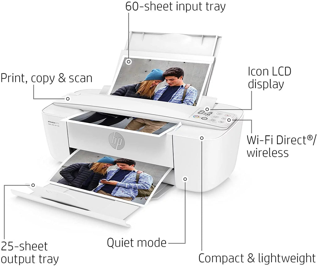 Wireless Color Inkjet Printer with LCD B5958