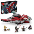 LEGO Star Wars T-6 Jedi Shuttle Spaceship Toy Building Set with 4 Minifigures K5348