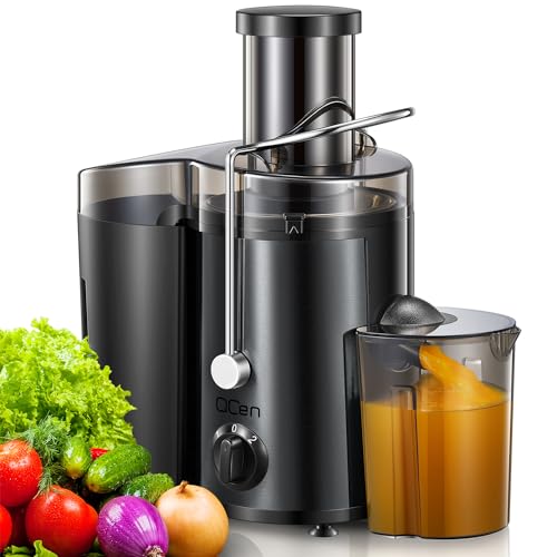 800W Centrifugal Juicer Extractor with Wide Mouth 3” Feed Chute, Stainless Steel, Black L413554