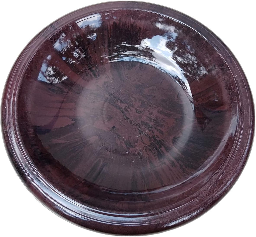Antique Brown Fiber Clay Bird Bowl X835092