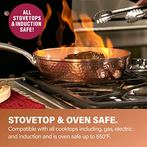 15 Pc Non Stick Copper Ceramic Cookware Set Z1258