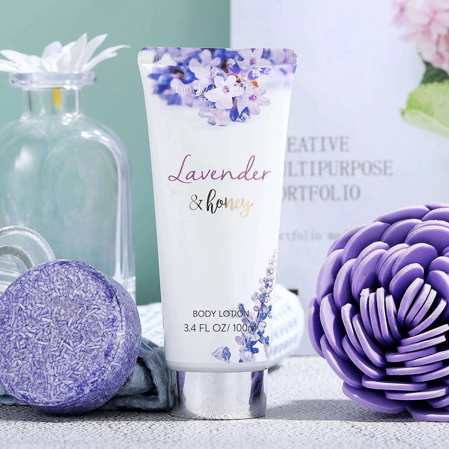 8 Pcs Lavender and Honey Spa Gift Sets O112249