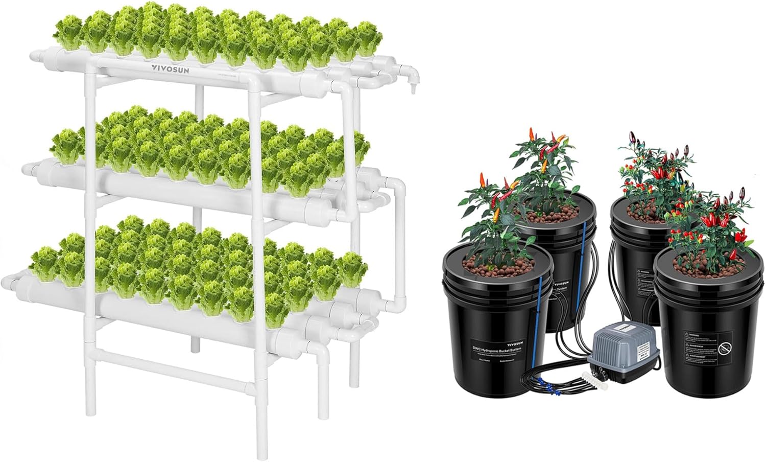 5-Gallon Deep Water Culture Hydroponics Grow System Y568831